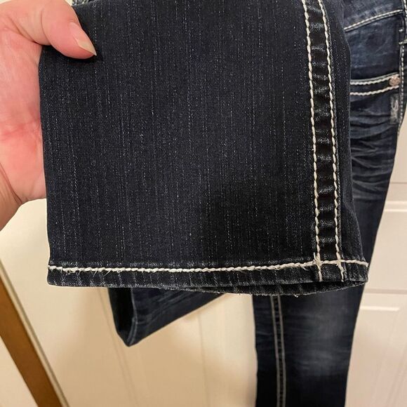 Silver Bootcut Jeans - Size 25 - Excellent Condition - Picture 3 of 7